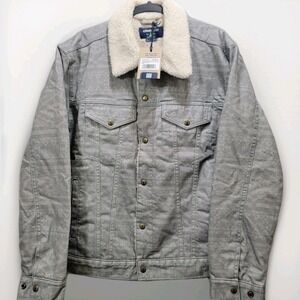 NEW Chubbies Sherpa Fleece Lined Denim Trucker Jacket Large Aztec Southwestern‎